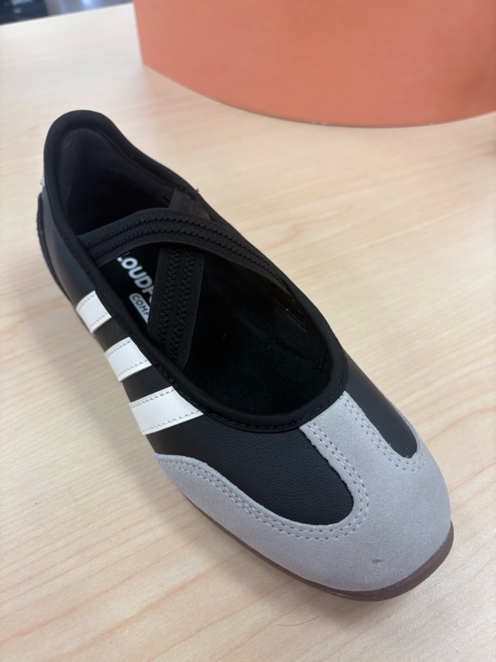adidas Black and White barreada Mary Jane ballet Style Sneakers - Picture 7 of 10